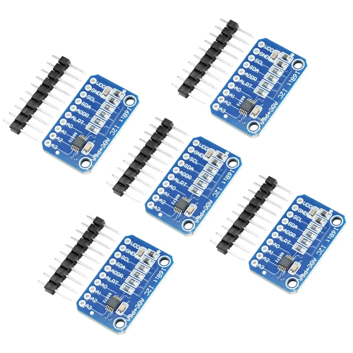 5PCS 16 bit 4 canali I2C IIC ADC PGA analogico digitale convertitore,analogico-digitale Modulo scheda di sviluppo con amplificatore a guadagno programmabile scheda di sviluppo del convertitore A