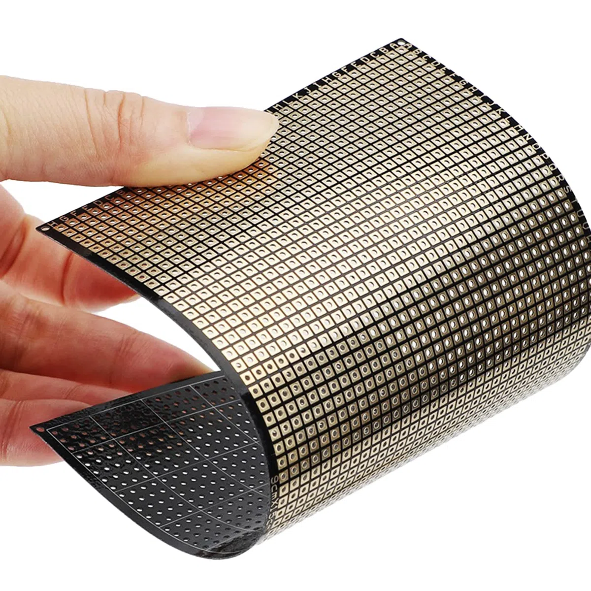 60x80mm Morbido Sottile PCB Flessibile Doppio Lato FR4 Laminato Breadboard Circuit Board Prototipi Matrici Carta Stampa Portatile