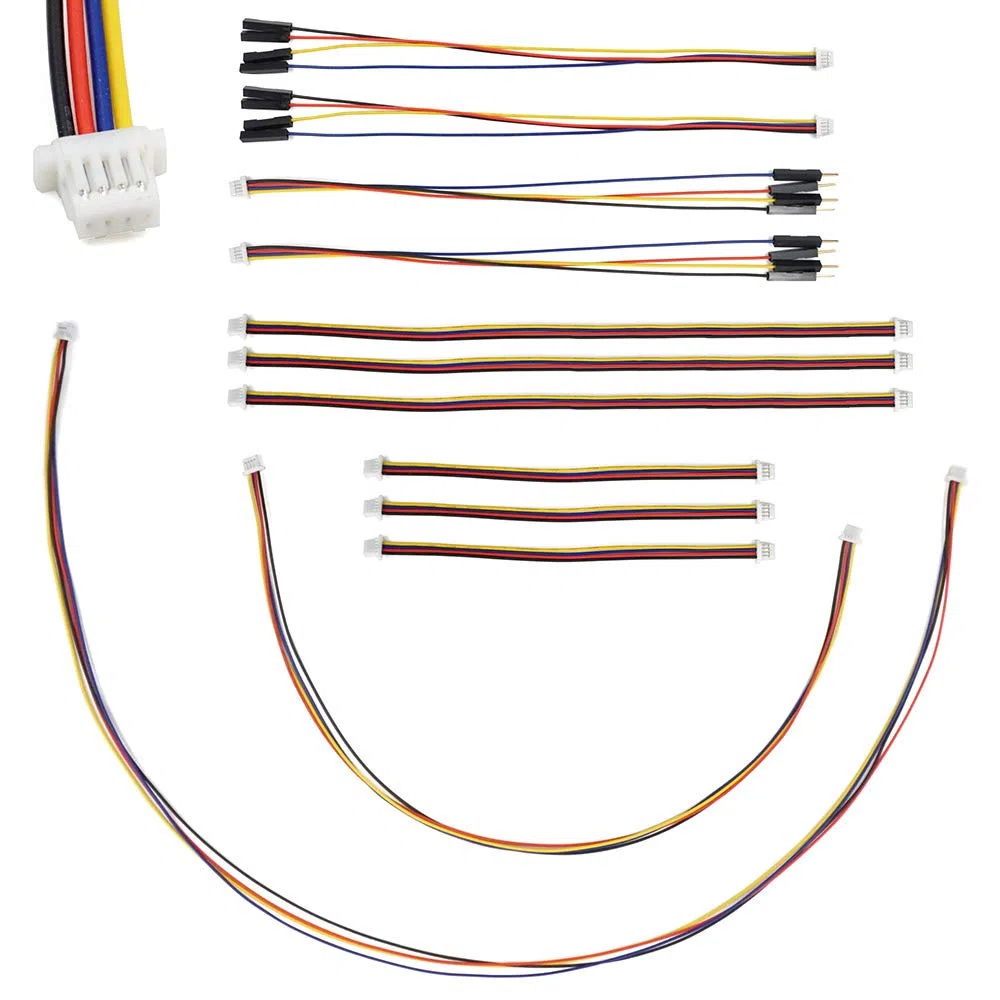 Kit di Cavi I2C Qwiic Stemma QT per Schede di Sviluppo SparkFun, Scheda Sensore, Breakout, Breadboard a 4 Pin con Connettore Sh1.0