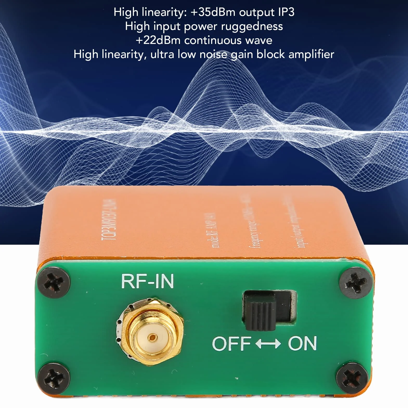 Amplificatore a Basso Rumore da 0,1 MHz a 6 GHz, Amplificatore LNA Ad Alto Guadagno da 20 DB per Onde Corte, Radio FM, Modulo Preamplificatore di Potenza RF, Connettore SMA(Spedito senza batteria)