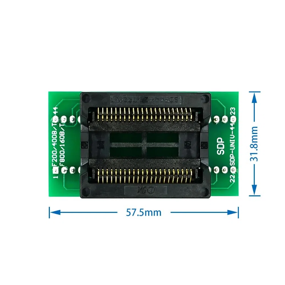 DollaTek Adattatore/convertitore Programmatore PSOP44 / SOP44 a DIP44 / SOP44 / SOIC44 IC Test Socket
