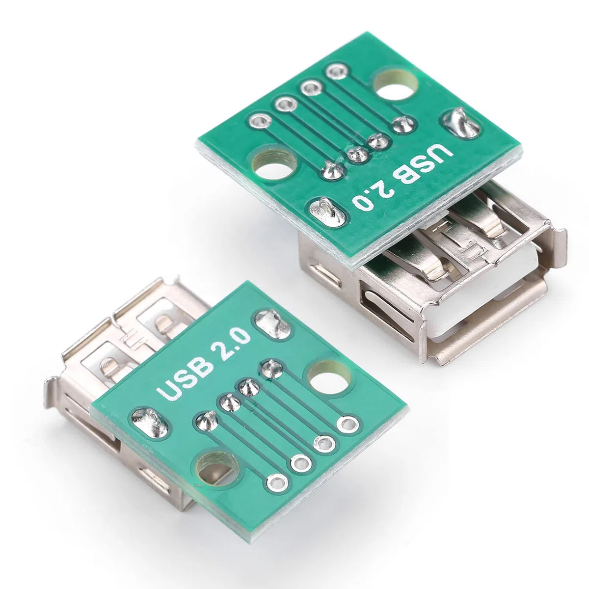Garosa Scheda breakout USB femmina 4 pin 10 pezzi con connettore DIP 2.5mm per prototipazione rapida di progetti elettronici per hobbisti ingegneri e maker professionisti