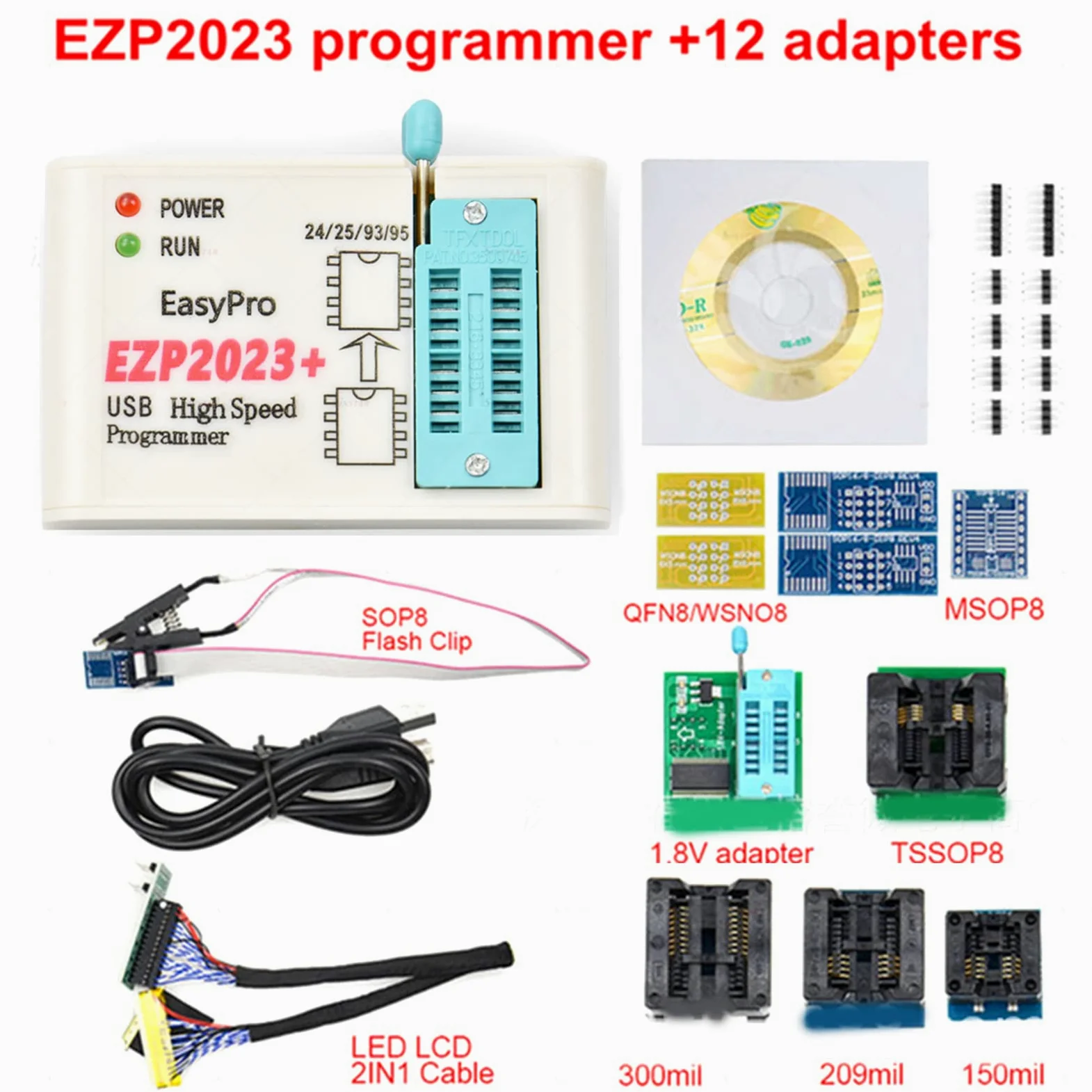 unknowns USB SPI Programmer EZP2023 EZP ad Alta Velocità 2023 100% Supporto Originale 24 25 93 95 EEPROM 25 Flash Bios Chip Aggiornamento SPI Flash Programmer