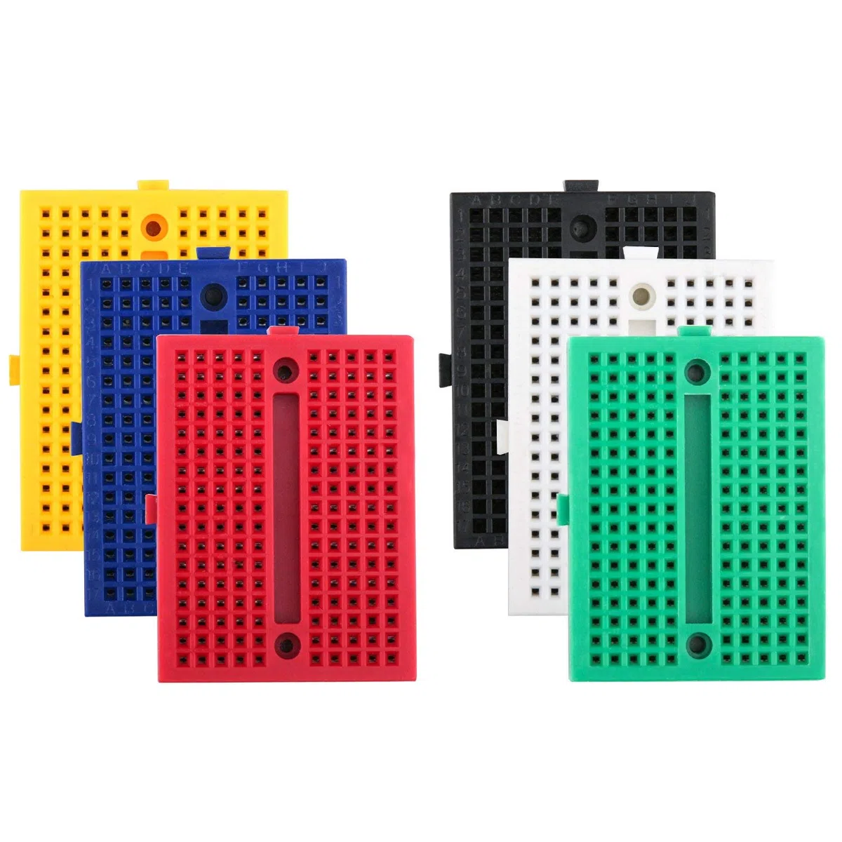zalati Mini Breadboard 6 Pezzi 170 Punti di Collegamento Piccolo Kit Prototipo Senza Saldatura Compatibile con Arduino Raspberry Rasp Pi Proto Project
