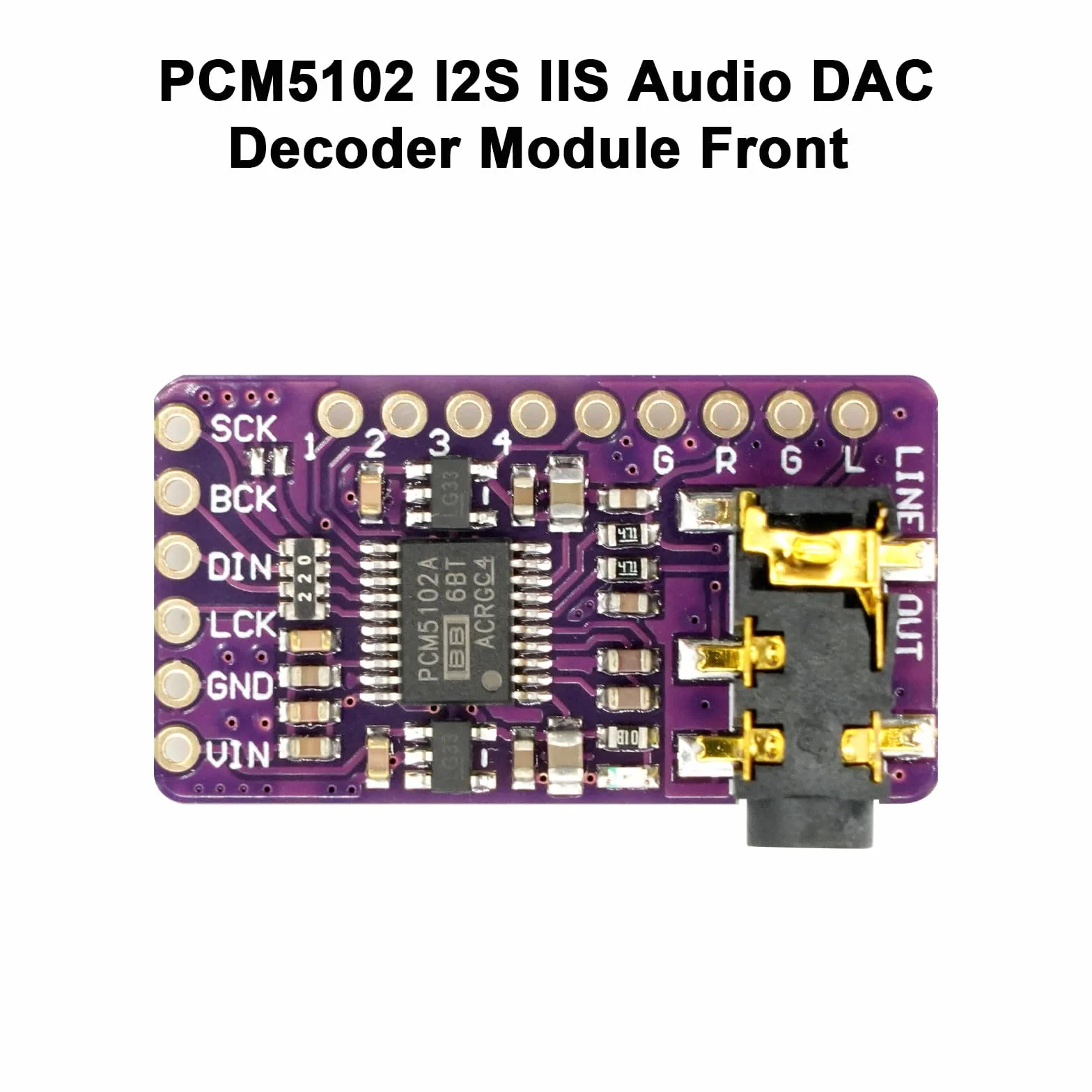 PCM5102 I2S IIS Convertitore digitale-analogico DAC stereo Modulo AYWHP 3 PCS Modulo convertitore audio digitale lossless con