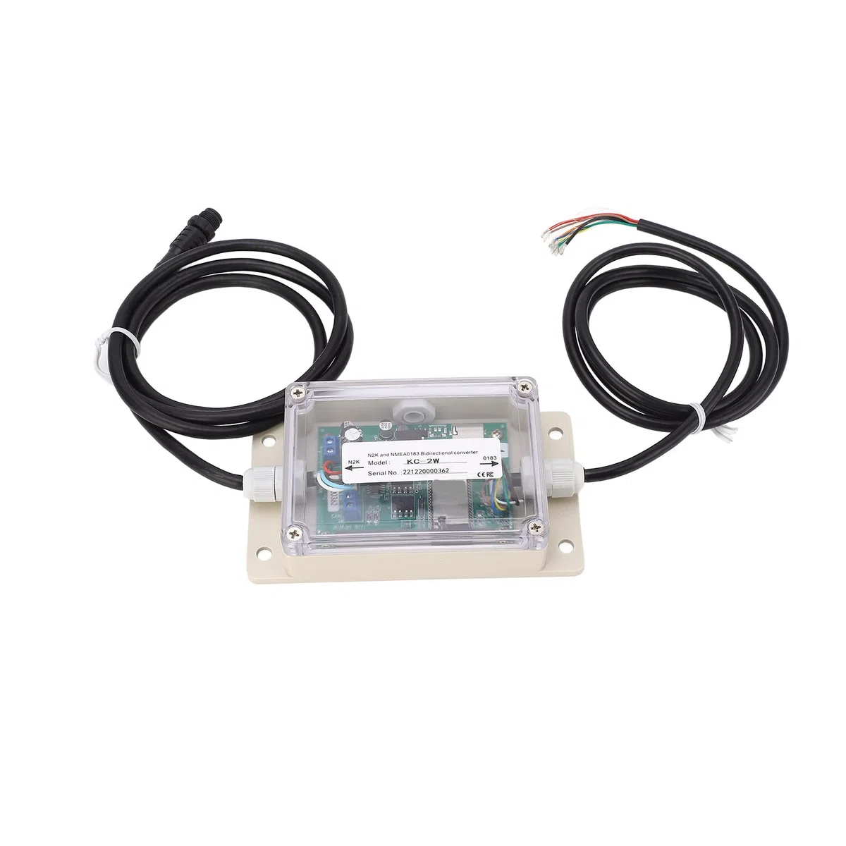 Modulo di Convertitore Bidirezionale NMEA 0183 a NMEA 2000 IPX67 WATTERFROUT DC 9-30V | Plug and Play Auto Baudrate Detection Conversione di Dati Efficiente