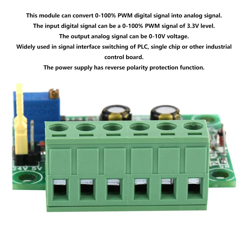 3.3V PWM Segnale a 0-10V convertitore di Tensione Modulo PLC digitale-analogico N/A