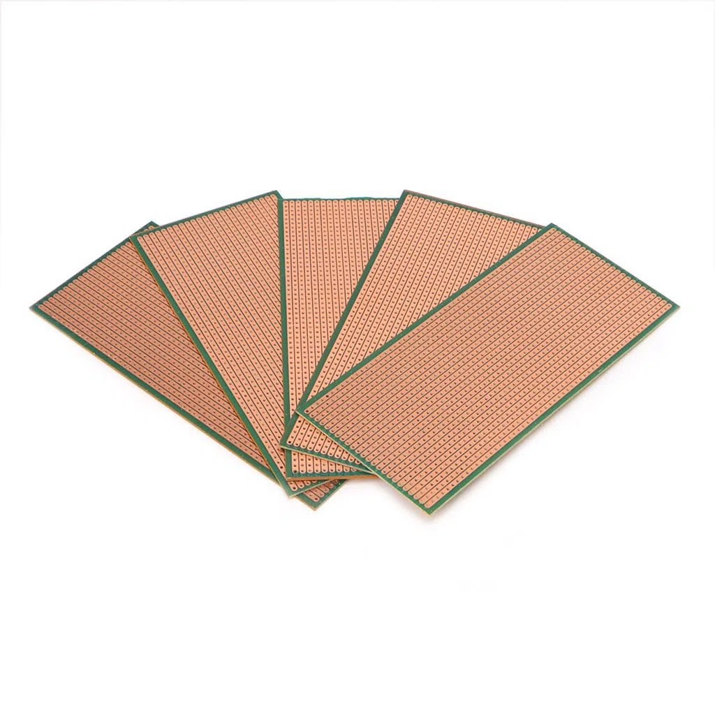 5 pezzi 6,5 x 14,5 cm Stripboard Veroboard non tagliato PCB Platine Single Side Circuit Boar