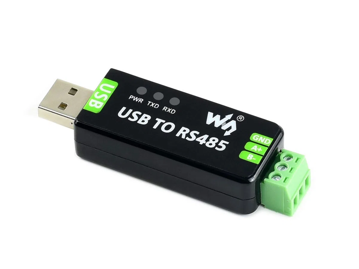 Waveshare Industrial USB to RS485 Converter with original FT232RL 300-921600bps Baudrate Built-in Embedded Protection Circuits,Resettable fuse, ESD protection, TVS diode
