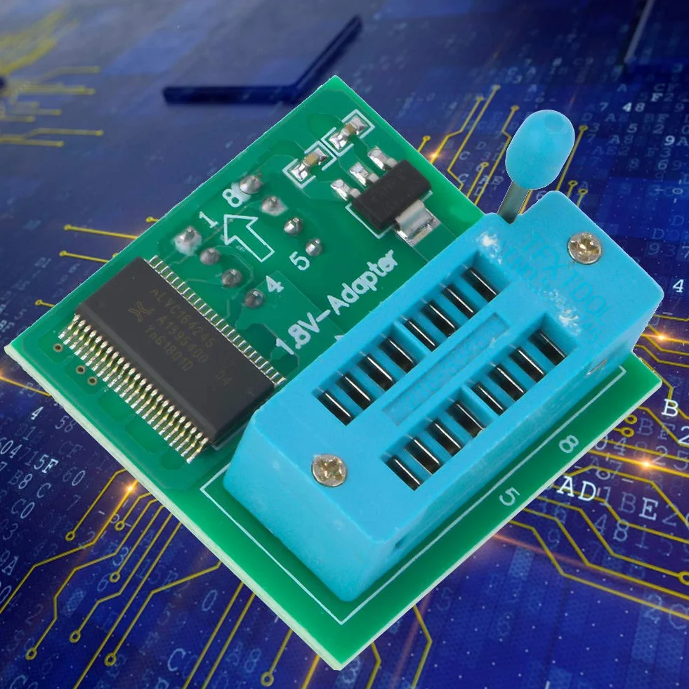 SEAFRONT Scheda di Conversione Adattatore 1,8 V Programmatore Flash SPI per Winbond W25 MX25 CH341 TL866CS