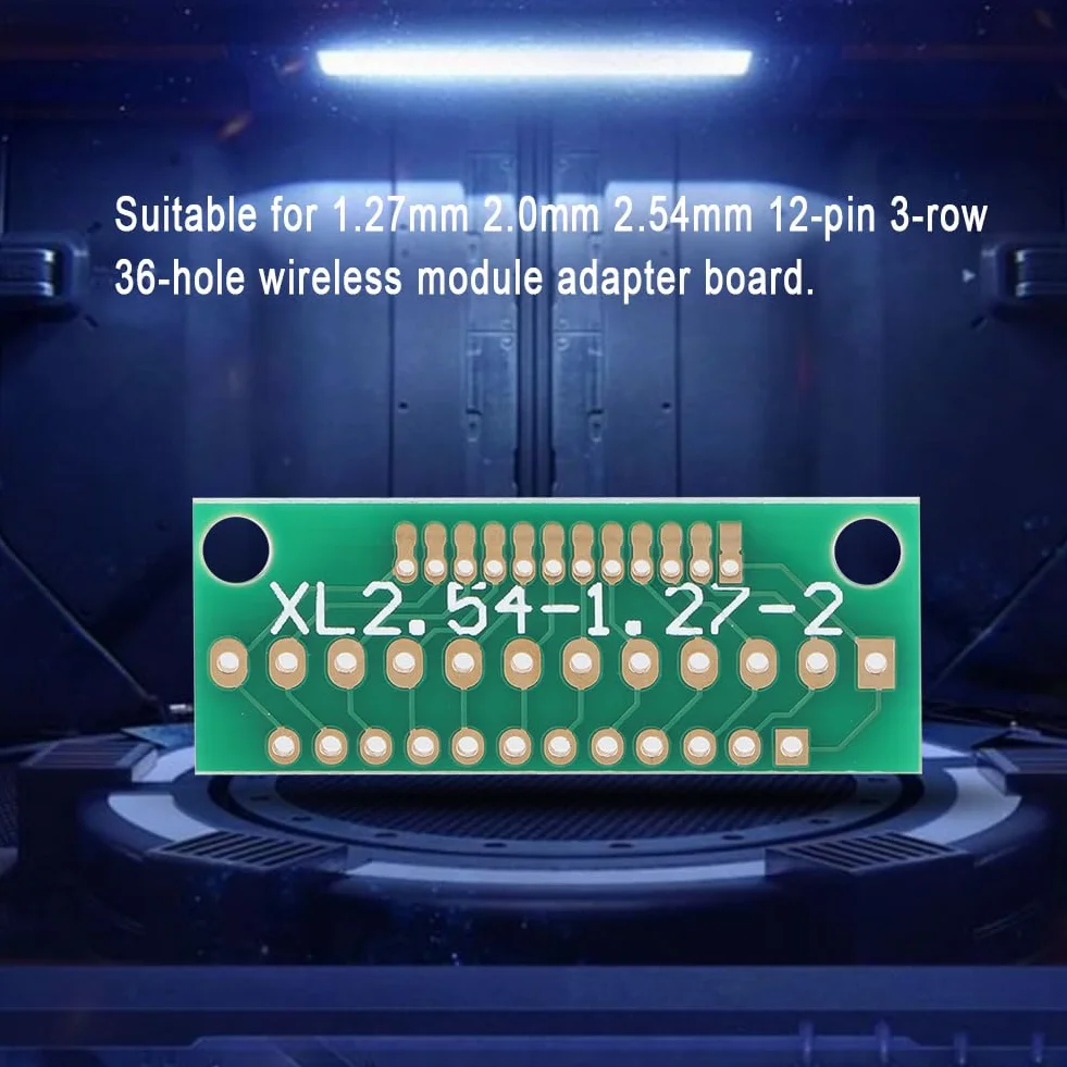 Scheda adattatore, 10 pezzi, 1,27 mm, 2,0 mm, 2,54 mm, 12 pin, 3 file, 36 fori, adattatore per moduli senza fili