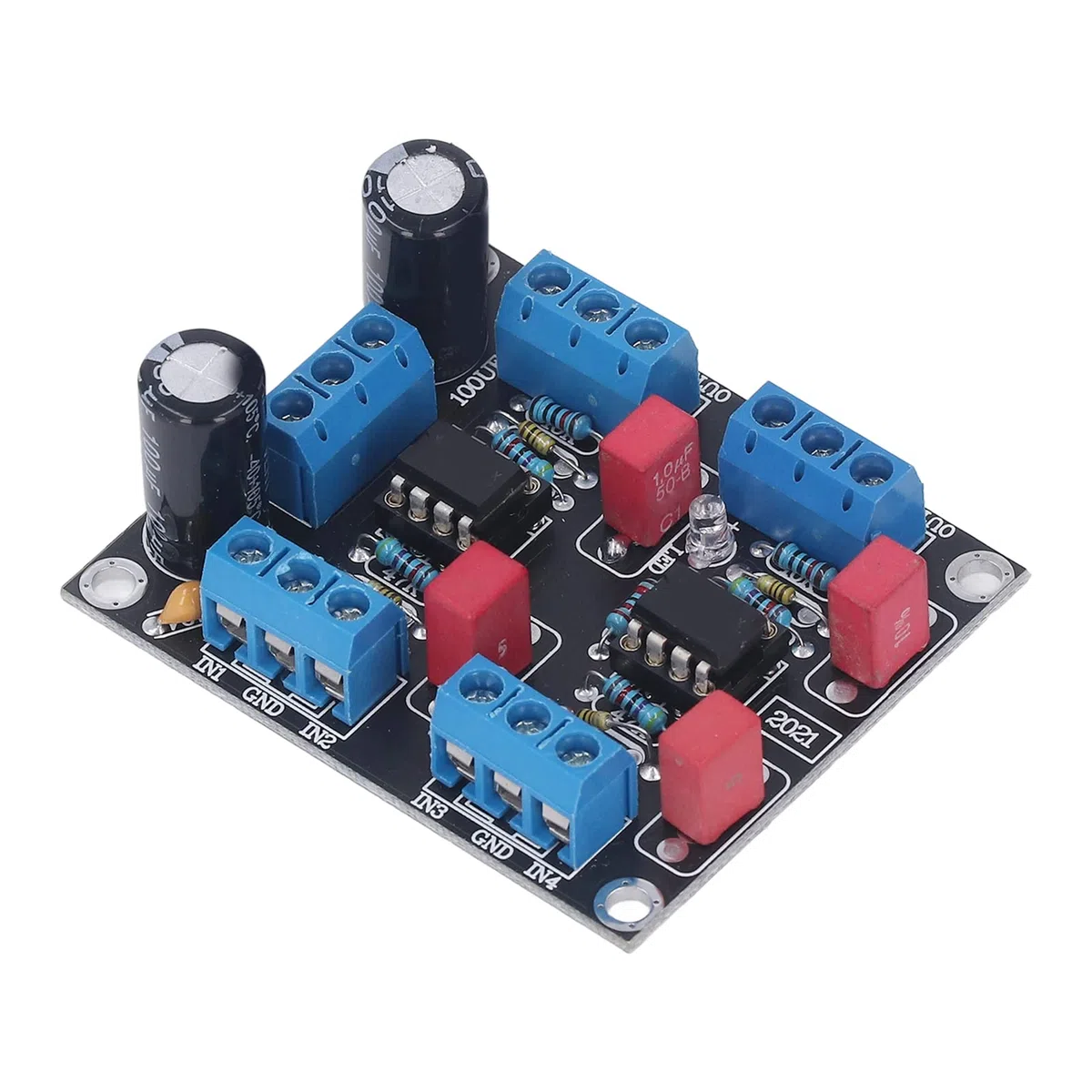 CHICIRIS Driver Chip -Board NE5532 Modulo Amplificatore per Prestazioni per Rafforzamento Ad Alta Prestazione, Adatto per L'alimentazione DC12V 15V, Adatto