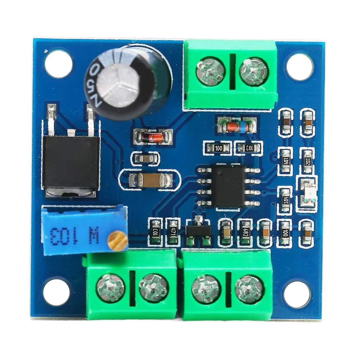 Modulo Convertitore Segnale Analogico 0-10V a 0-10KHz, Alta Precisione Classe 0.1, Isolamento Completo, 33x34mm, per Automazione Industriale