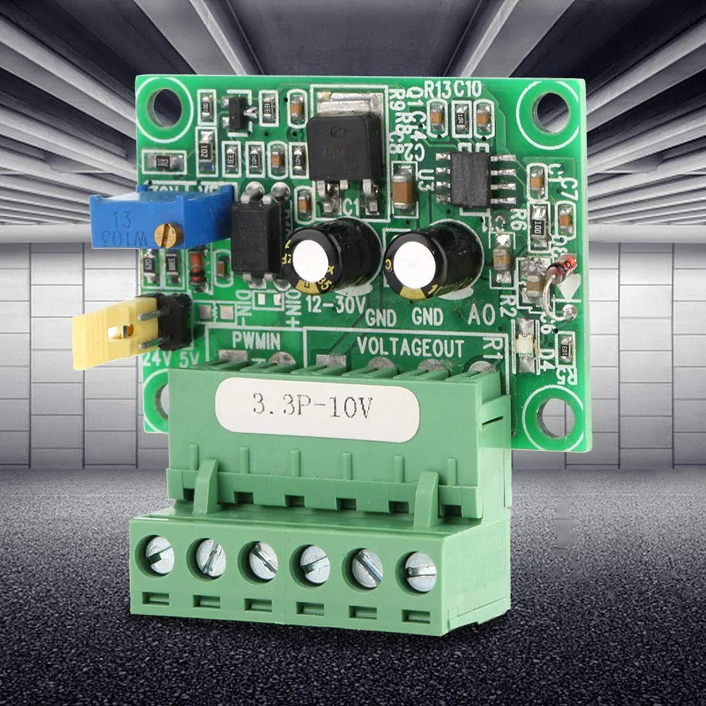 Jadeshay Modulo di Tensione,0-10V 1-3KHZ PWM Convertitore di Tensione Digitale di Segnale PWM Adattatore Convertitore Analogico