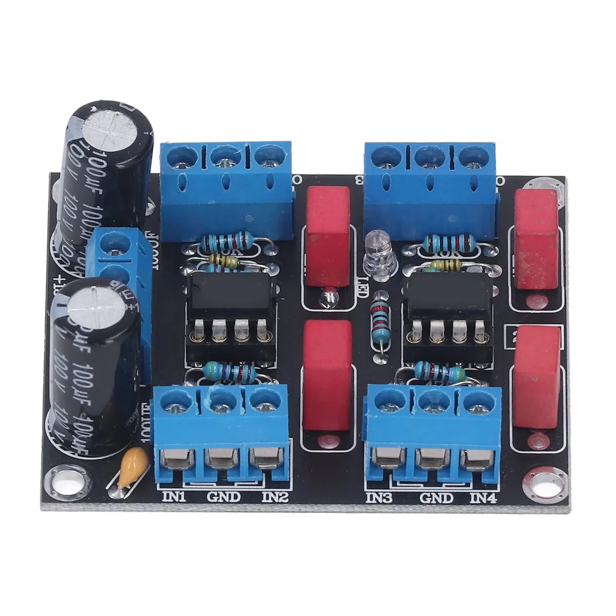 CHICIRIS Driver Chip -Board NE5532 Modulo Amplificatore per Prestazioni per Rafforzamento Ad Alta Prestazione, Adatto per L'alimentazione DC12V 15V, Adatto