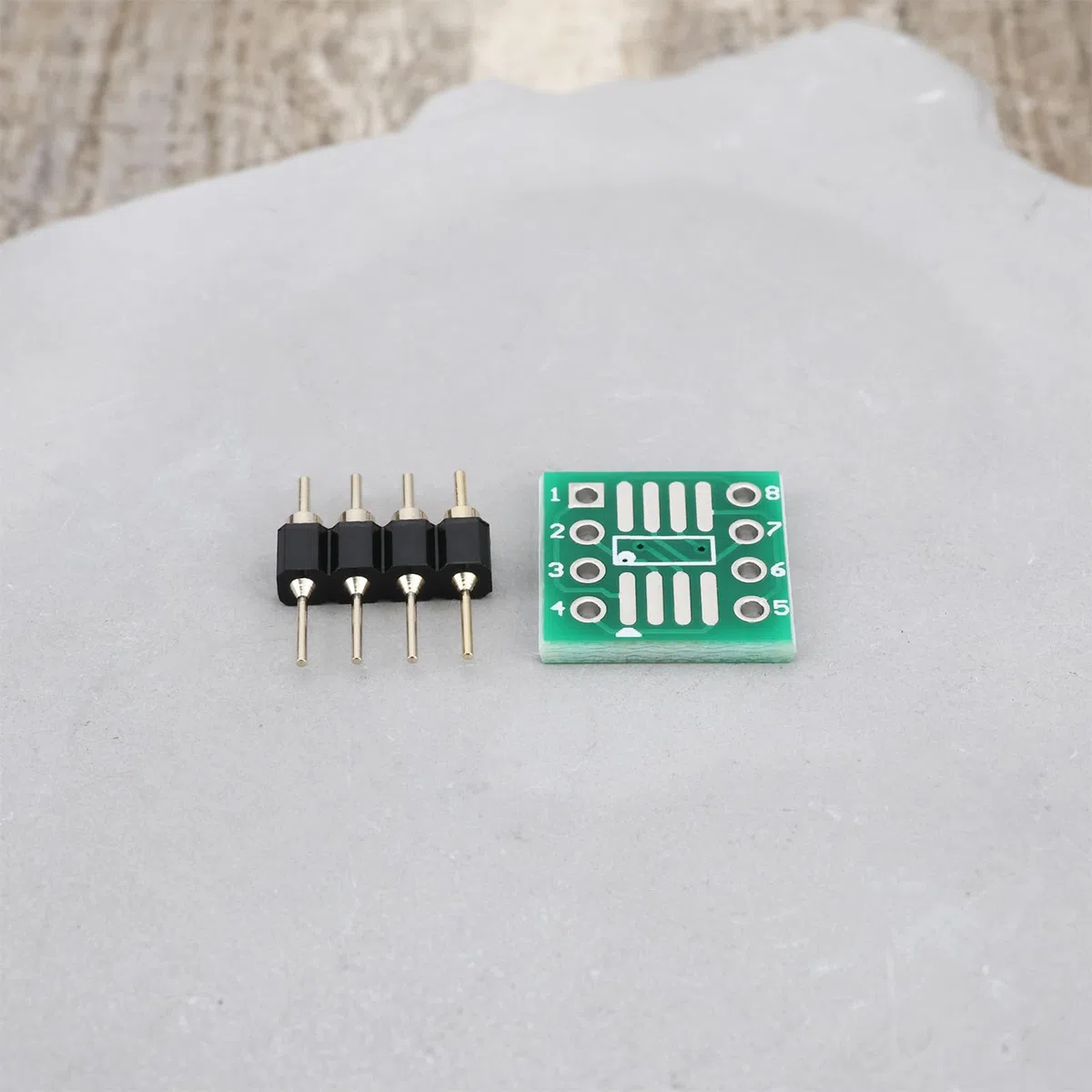 EMSea 10 Pz MSOP8 SOP8 SOIC8 A DIP8 Convertitore PCB Board Con 4 Pin Placcati In Oro Per Laboratorio Fai Da Te Industria Riparazione Apparecchiature Elettroniche