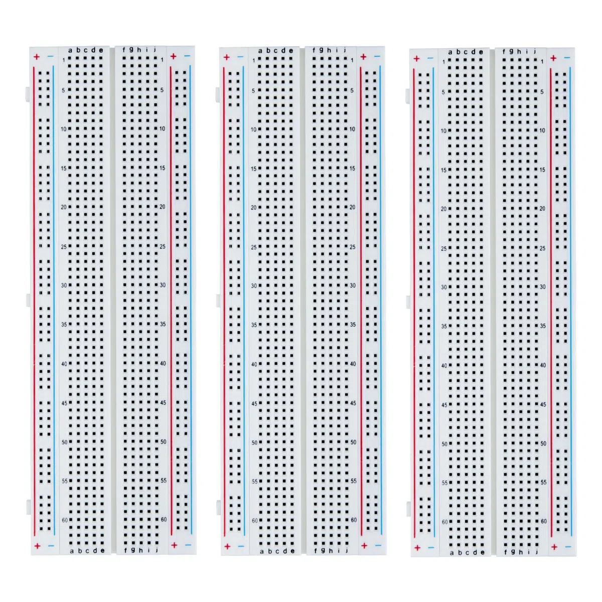 ELEGOO Breadboard 830 Point 3 pezzi Kit Scheda PCB Prototipo Senza Saldatura per Blocchi di Collegamento di Distribuzione Proto Shield per Arduino