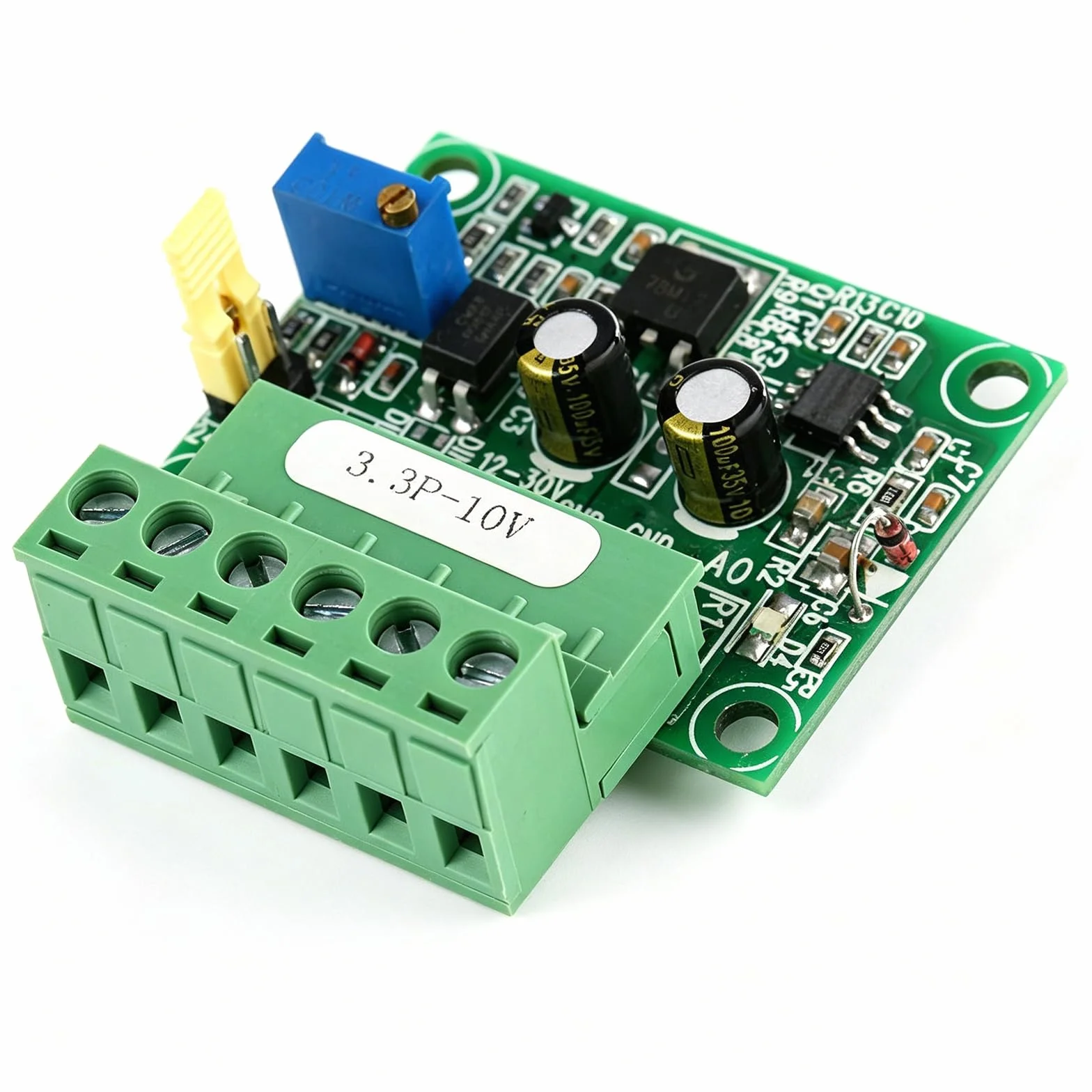 Convertitore da Segnale Pwm A Tensione, Tensione di Uscita Analogica 0-10V 0-100% 1-3Khz Ingresso Segnale Pwm, Modulo PLC Digitale-Analogico D/A, per Il Controllo Della Velocità Del Motore