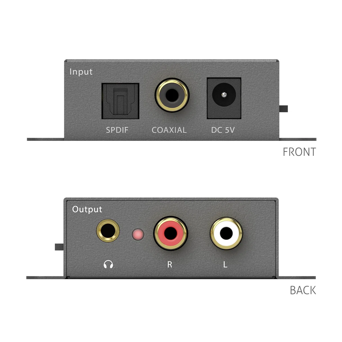 PureTools - Convertitore digitale/analogico, Dolby/DTS DownMixer, Dolby Digital (AC3), DTS o PCM a stereo, nero