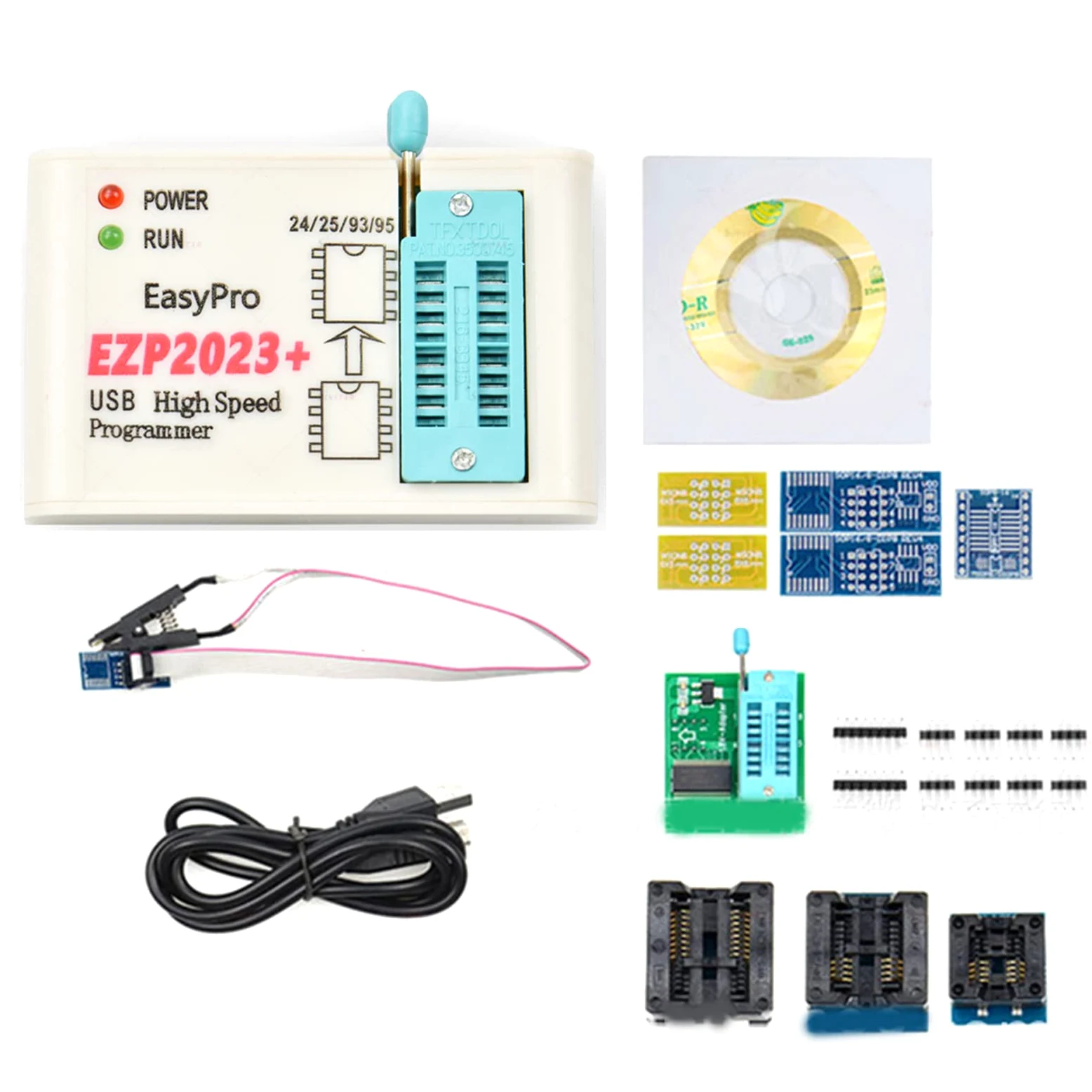 unknowns USB SPI Programmer EZP2023 EZP ad Alta Velocità 2023 100% Supporto Originale 24 25 93 95 EEPROM 25 Flash Bios Chip Aggiornamento SPI Flash Programmer