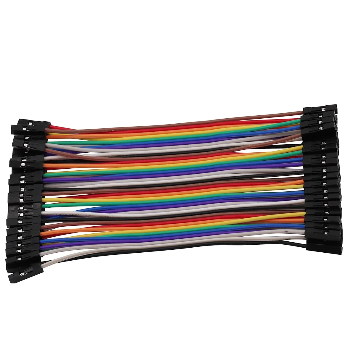 120 cavi jumper Wire a 40 pin – 10 cm/3,93 pollici femmina/maschio, 24 AWG per Arduino Breadboard fai da te