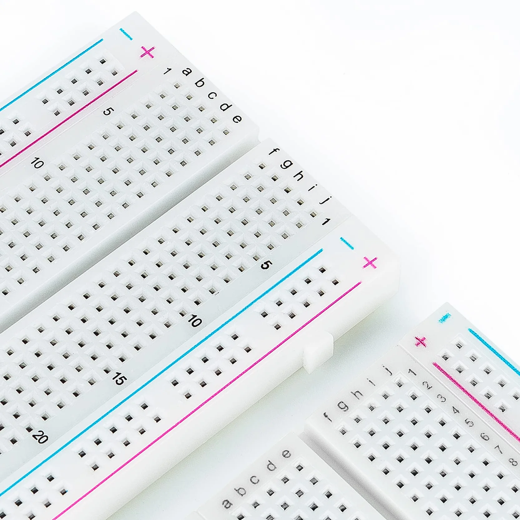 SUNFOUNDER 5PCS Breadboards Kit includono 3PC 830 Punti 2PCS 400 Punti Solderless Breadboard Compatibile per Arduino Proto Shield distribuzione Blocchi di Collegamento