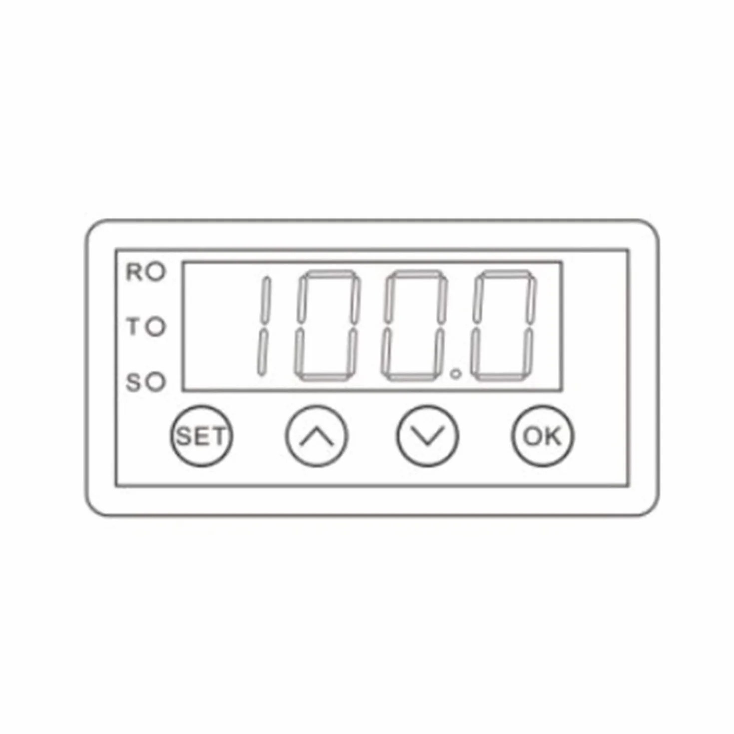 Display digitale 0-10V 0-20MA 2-10V 4-20MA Display analogico Display Display da tavolo Testa con RS485 Versione