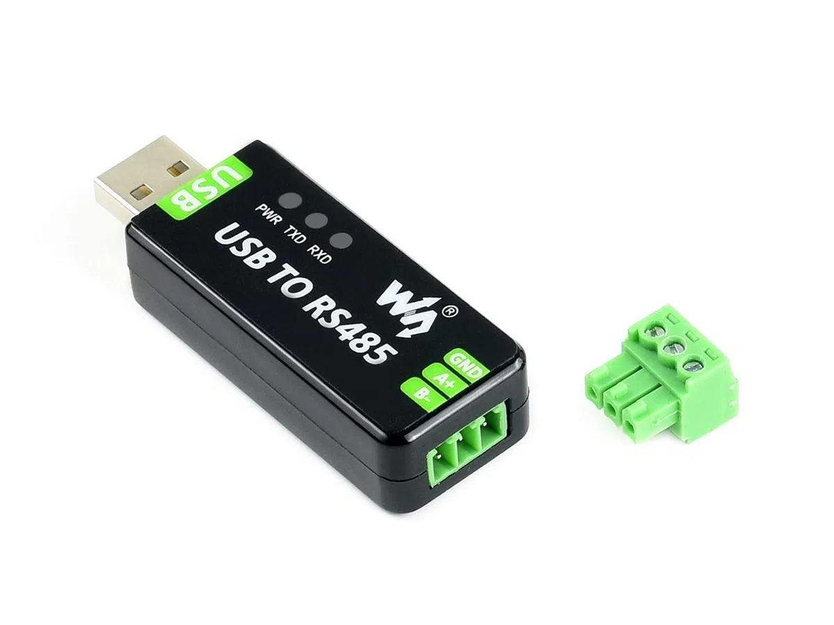 Waveshare Industrial USB to RS485 Converter with original FT232RL 300-921600bps Baudrate Built-in Embedded Protection Circuits,Resettable fuse, ESD protection, TVS diode