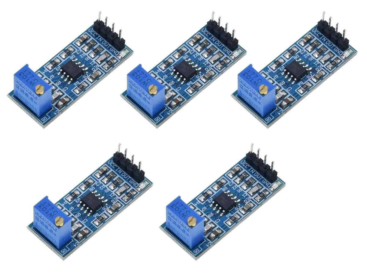 5 pezzi Modulo amplificatore operazionale 100 volte modulo di amplificazione guadagno LM358