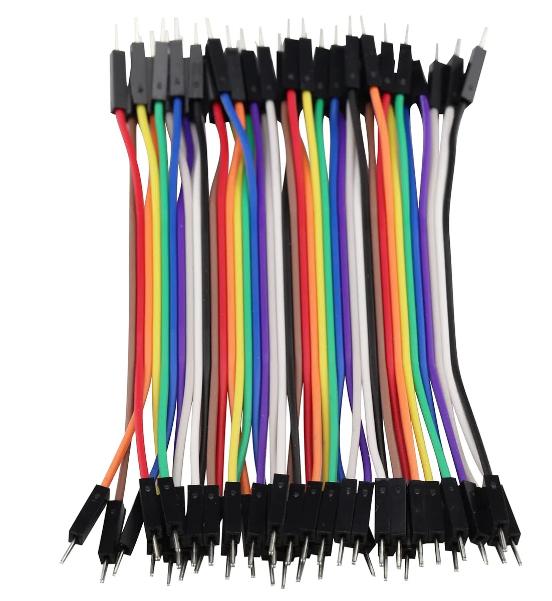 120P 10CM 40pin Cavo di collegamento del ponticello Set di maglioni (Da maschio a femmina, da maschio a maschio, da femmina a femmina), 20PCS Single Row Header 40pin 2.54mm PCB Header