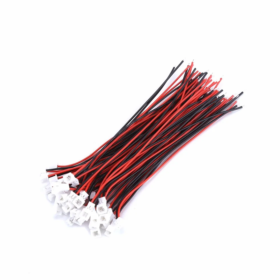 Fdit 20 Set/Confezione Micro JST 1.25MM Connettore Maschio/Femmina 2 Pin / 3 Pin con Cavi(2Pin)