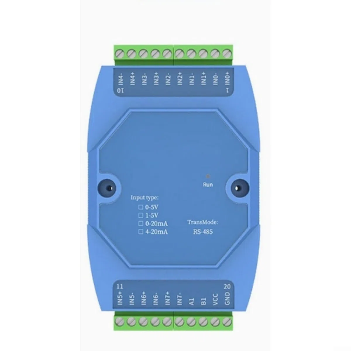 Modulo di acquisizione ingresso analogico 8 canali 4-20mA e 0-5V al convertitore RS485 per sistemi industriali (4-20mA)