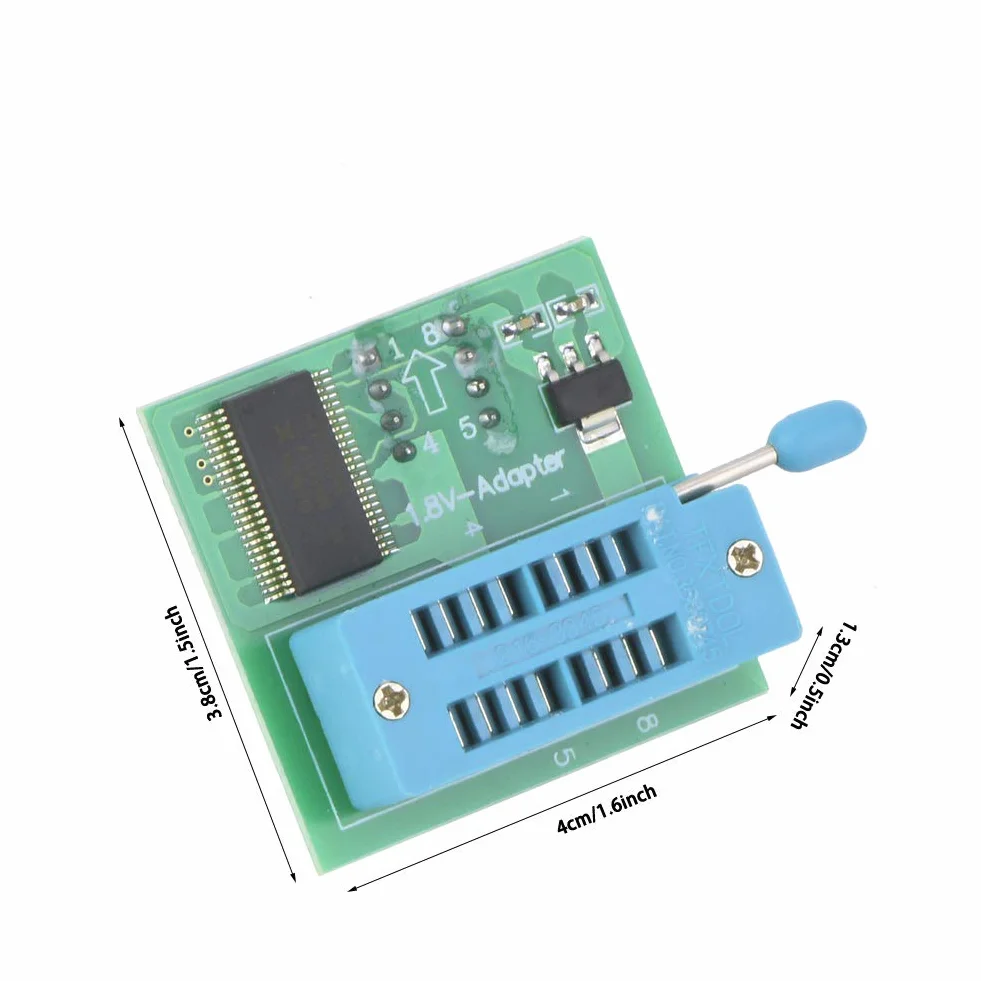 SEAFRONT Scheda di Conversione Adattatore 1,8 V Programmatore Flash SPI per Winbond W25 MX25 CH341 TL866CS