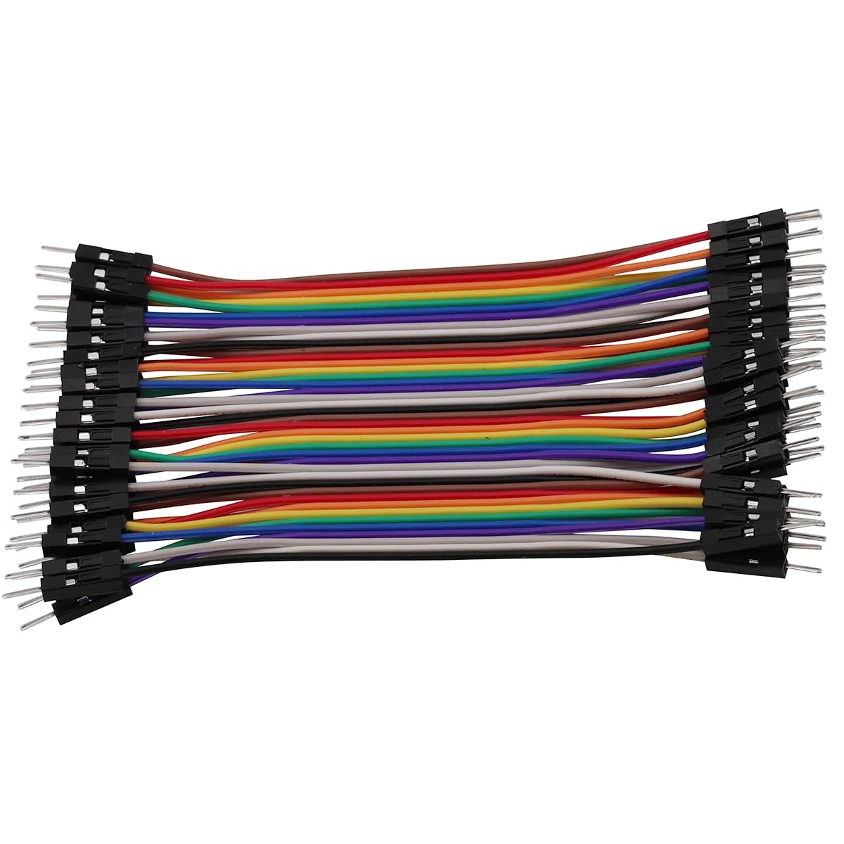 120 cavi jumper Wire a 40 pin – 10 cm/3,93 pollici femmina/maschio, 24 AWG per Arduino Breadboard fai da te