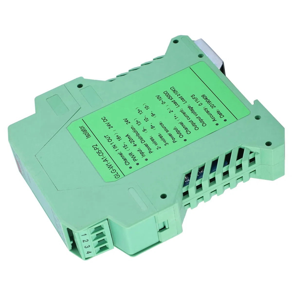 GLG 24 V DC segnale di corrente analogico, convertitore di segnale digitale, trasmettitore isolante, 4 – 20 mA SPS (ingresso e uscita 4 – 20 mA fino a 0 – 10 V)