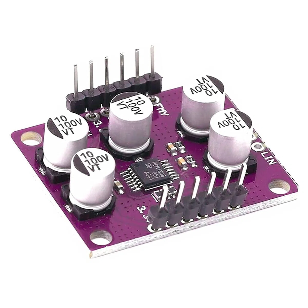 Modulo amplificatore PCM1808 a 24 bit, decodificatore di ingresso analogico single-ended ADC stereo audio con rapporto segnale/rumore di 99 dB