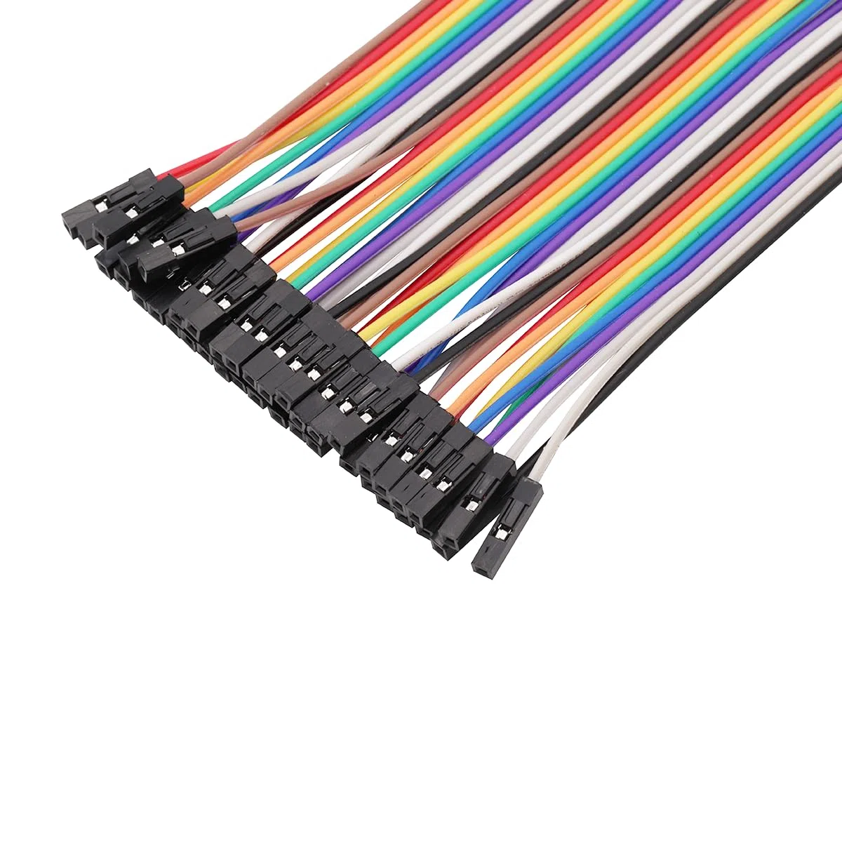 120 cavi jumper Wire a 40 pin – 10 cm/3,93 pollici femmina/maschio, 24 AWG per Arduino Breadboard fai da te