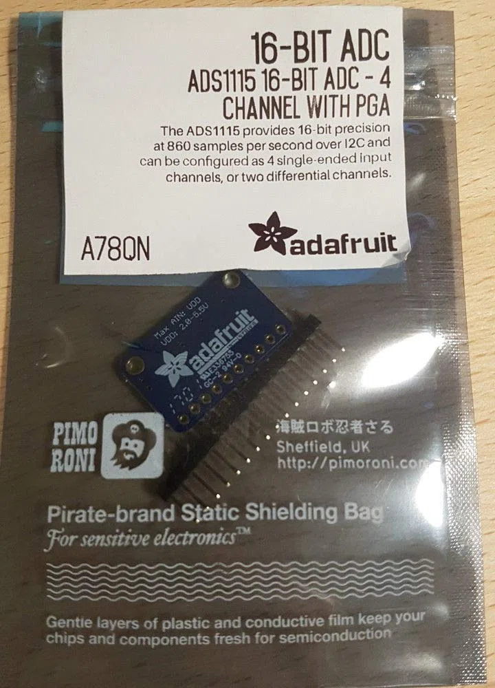 Adafruit ADS1115 16-Bit ADC - 4 canali con amplificatore di guadagno programmabile