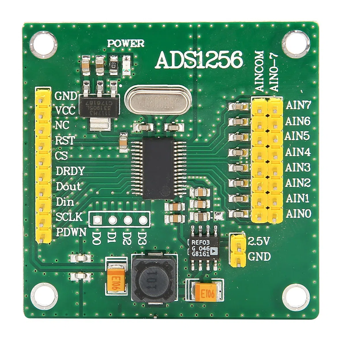 Modulo di Conversione Analogico a Digitale ADS1256 Scheda di Acquisizione Segnale ADC a 8 e 24 Bit per Conversione Dati Ad Alta Precisione