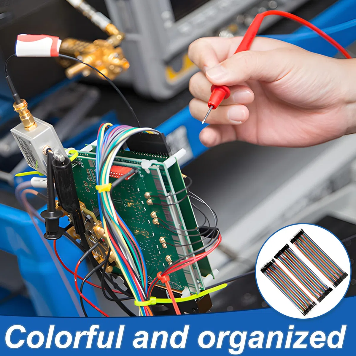 Kit 120 Jumper Wire 20cm, Cavi Dupont maschio-femmina per Breadboard, Arduino, Raspberry Pi, Progetti DIY