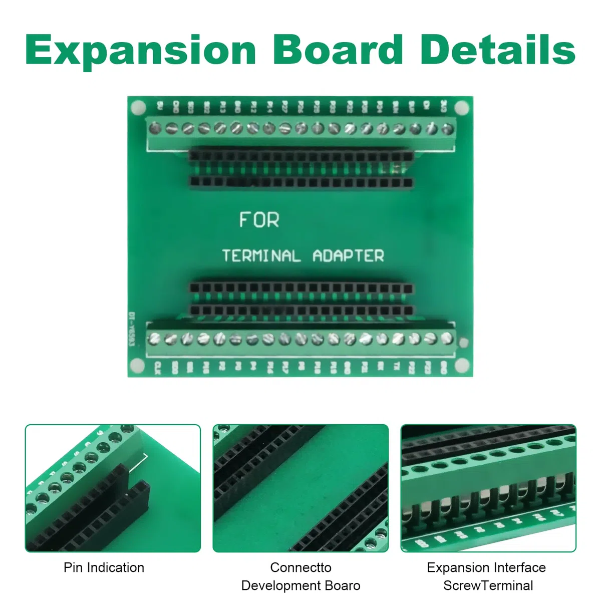 ESP32 Breakout Board Binghe 3 pezzo ESP32 Scheda di espansione GPIO 1 in 2 Spaziatura tra i pin 22,5 mm Compatibile con le schede di sviluppo ESP32 a 38 pin