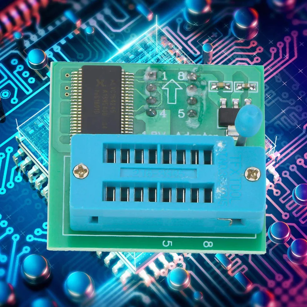 SEAFRONT Scheda di Conversione Adattatore 1,8 V Programmatore Flash SPI per Winbond W25 MX25 CH341 TL866CS