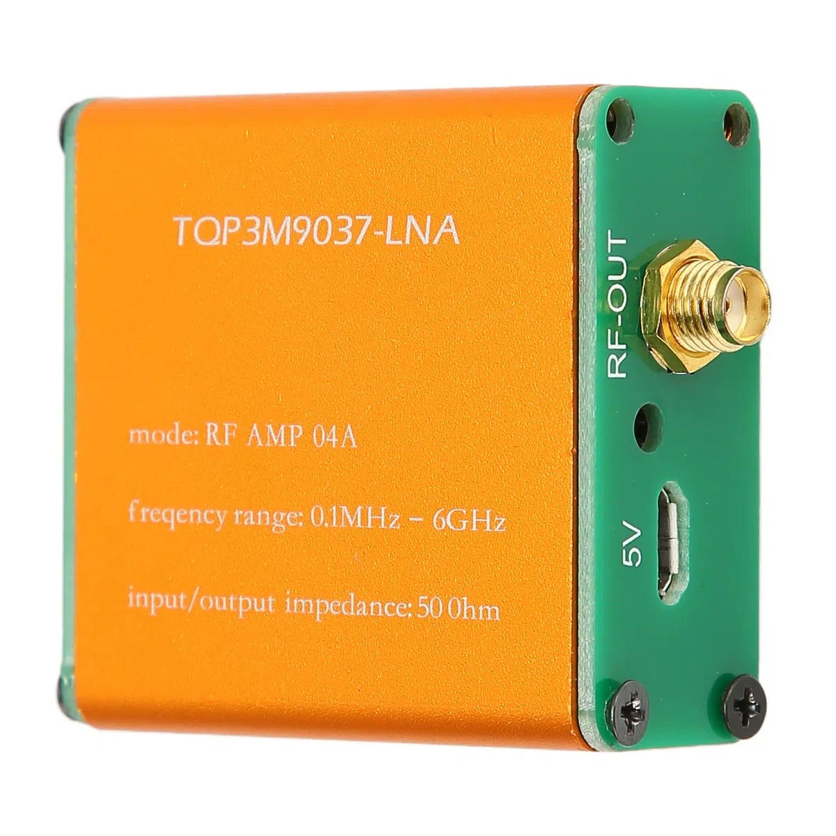 Amplificatore a Basso Rumore da 0,1 MHz a 6 GHz, Amplificatore LNA Ad Alto Guadagno da 20 DB per Onde Corte, Radio FM, Modulo Preamplificatore di Potenza RF, Connettore SMA(Spedito senza batteria)
