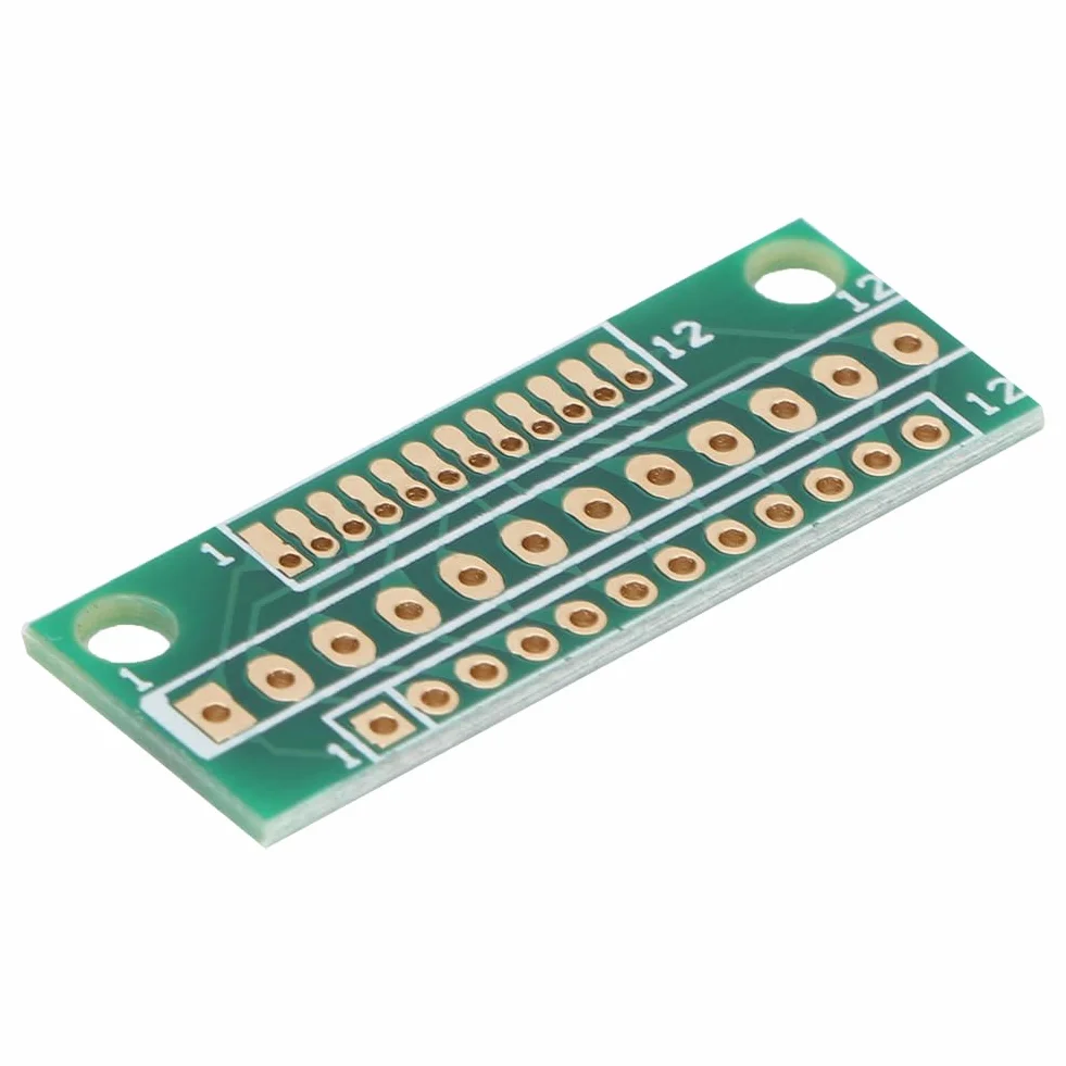 Scheda adattatore, 10 pezzi, 1,27 mm, 2,0 mm, 2,54 mm, 12 pin, 3 file, 36 fori, adattatore per moduli senza fili