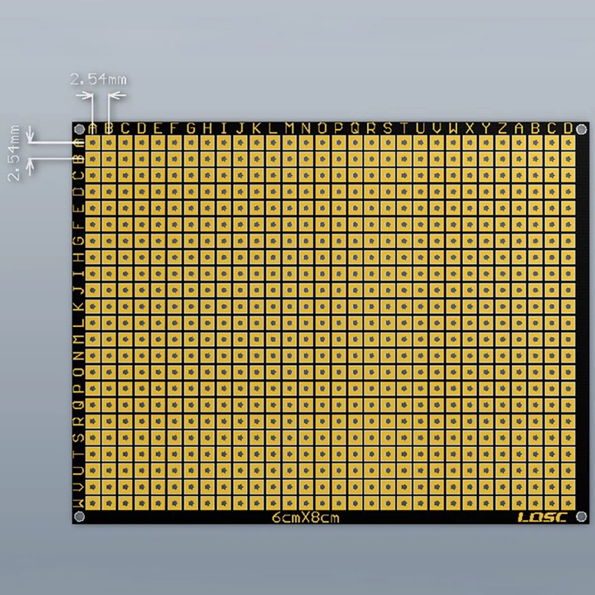 60x80mm Morbido Sottile PCB Flessibile Doppio Lato FR4 Laminato Breadboard Circuit Board Prototipi Matrici Carta Stampa Portatile