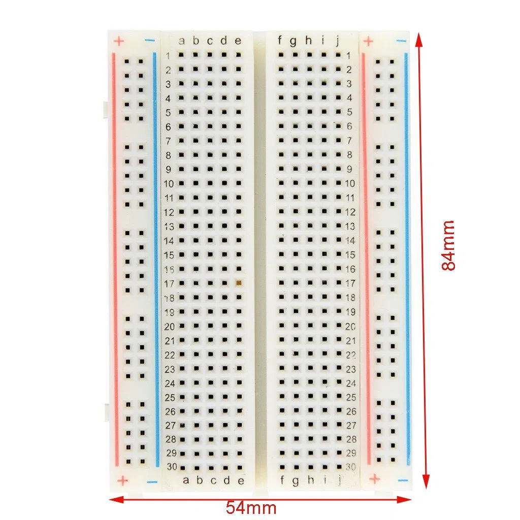 3 Pezzi Breadboard con 400 Punti Basetta Piastra Sperimentale 4 Barre di Alimentazione Senza Saldatura