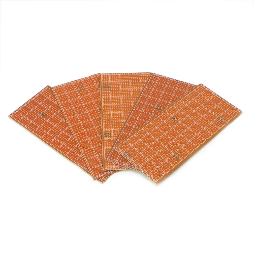 5 pezzi 6,5 x 14,5 cm Stripboard Veroboard non tagliato PCB Platine Single Side Circuit Boar