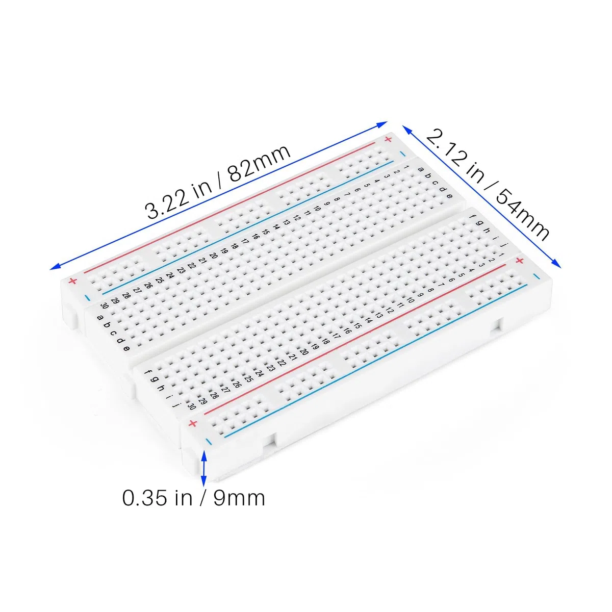 ELEGOO 6PCS Breadboard Kit con 400 Punti, Mini Breadboard Compatibile con Arduino, Breadboard Jumper Filo Dupont Kit per Uno R3 Mega