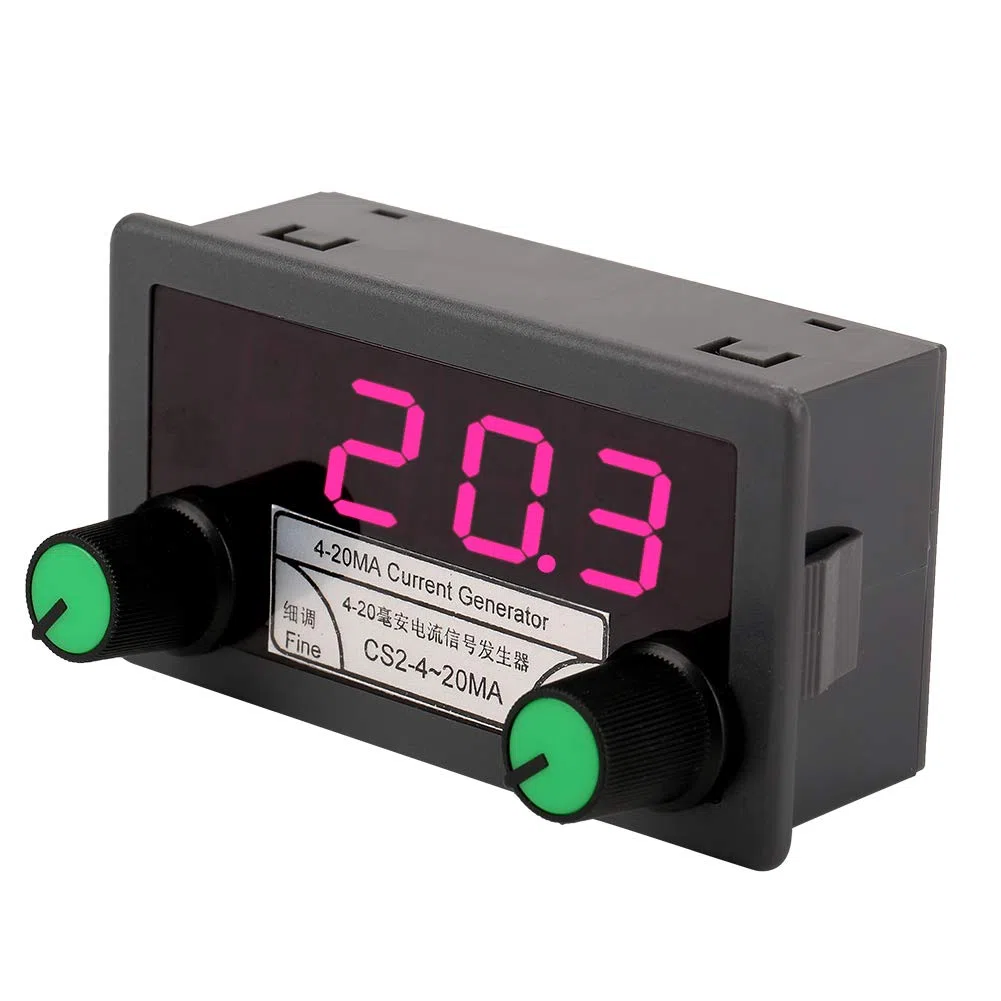 Generatore di Segnale Corrente 4-20mA DC 7-30V, Regolazione Fine per Calibrazione Strumenti Industriali