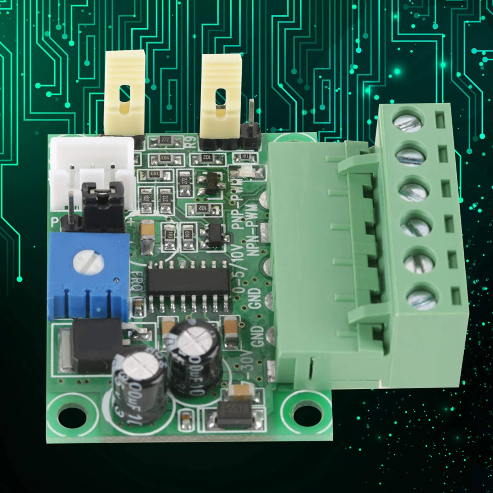 Convertitore PWM 0-5V 0-10V - Modulo di Conversione Analogico a Segnale PWM 2KHz-20KHz per Controllo Velocità Motore e Regolazione Luminosità LED